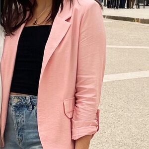 Elegant Pink Women's Blazer